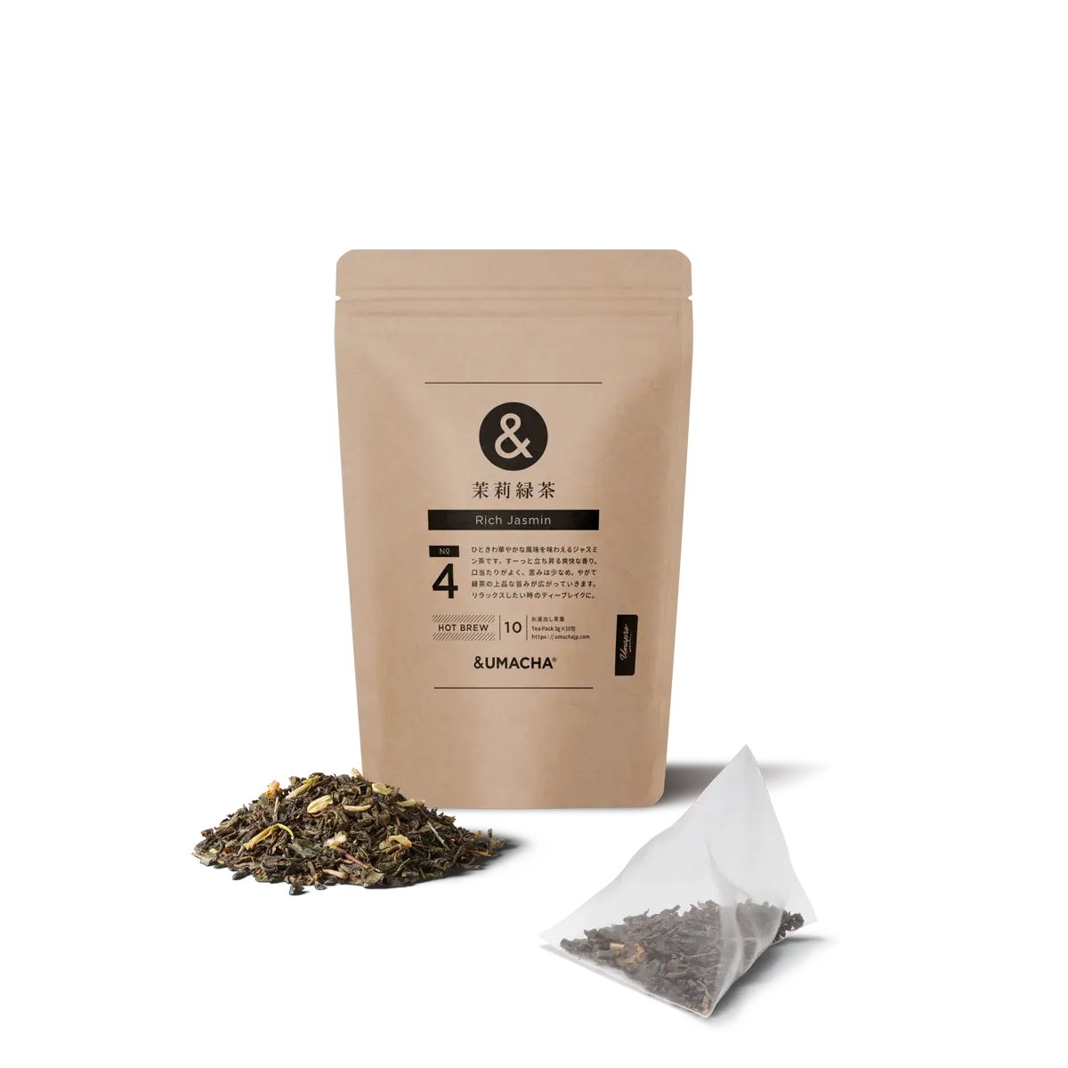 【 HOT BREW 】No.4茉莉緑茶(深みジャスミン緑茶)10包入り